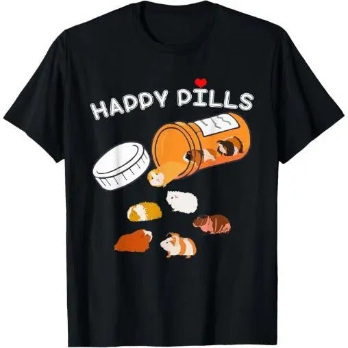Happy Pill Guinea Pig T-Shirt Made in USA Hoodie, Sweatshirt | WearSparks.com