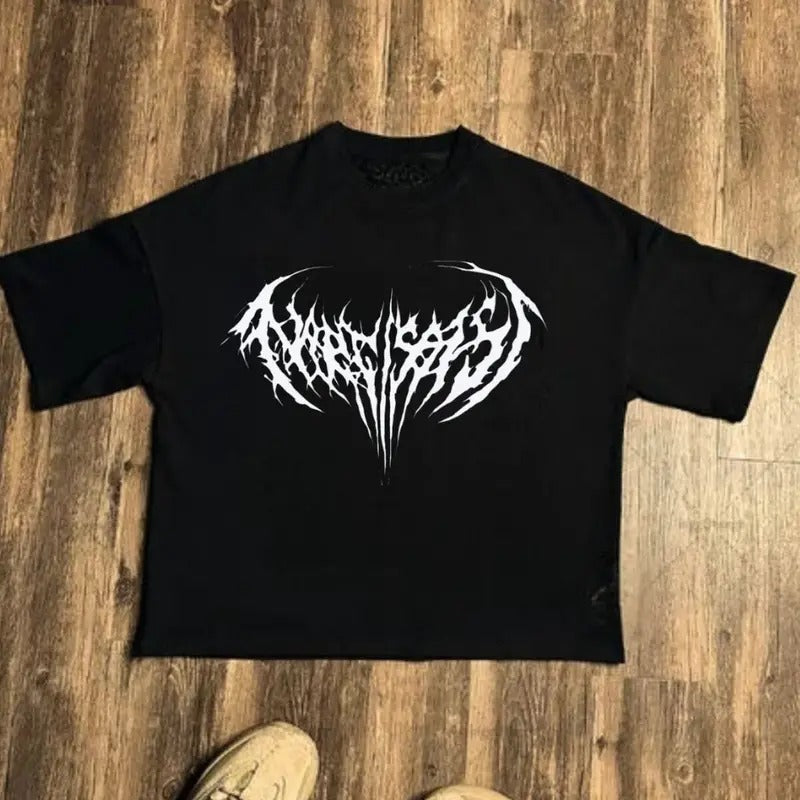 HarajaJuku Y2K StreetWear Gothic T Shirt - , Retro Shirt , Skull Shirt , Y2K Gift For Her,Him- graphic tee Menswear Top...