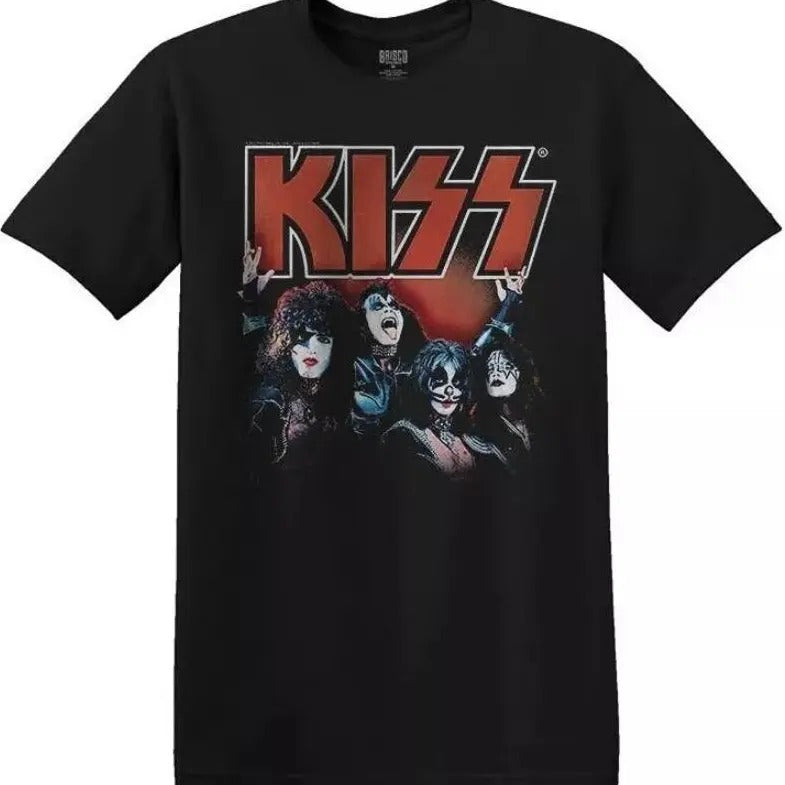 Hard Rock Heavy Metal Band Men's Group Picture Tee T-Shirt, 100% Cotton, Crew Neck, Slight Stretch, Breathable &...