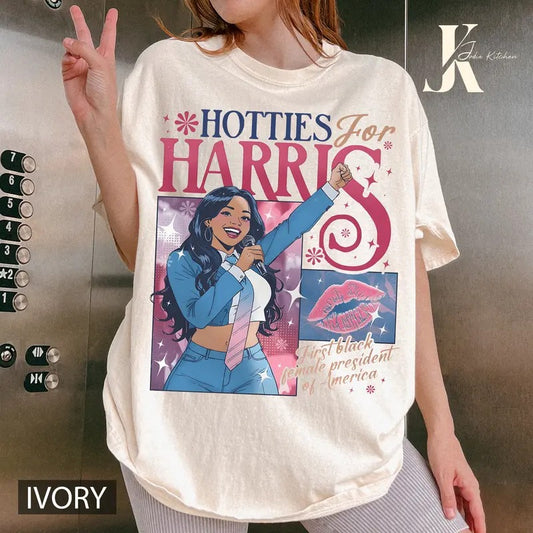 Harris 24 Shirt, Harris Shirt Women, Hotties For Harris Shirt, Kamala shirt, Madam President Tshirt, I Support Women's...