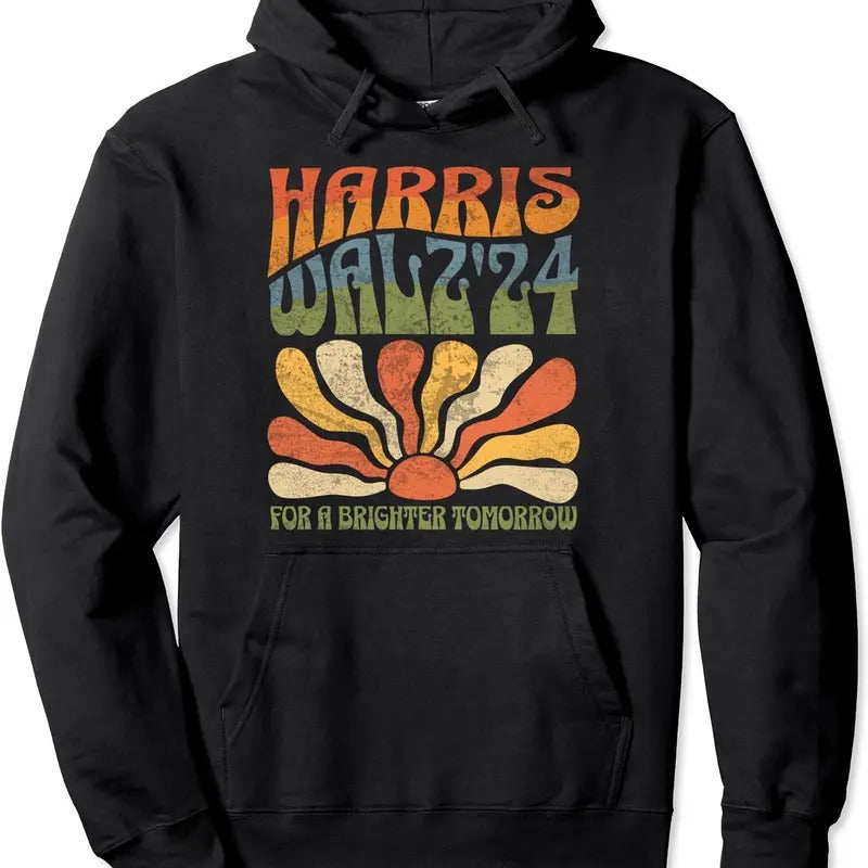 Harris Waltz 2024 Election Kamala Harris Tim Waltz 2024 Hoodie | Unisex Hooded Sweatshirt T-Shirts | WearSparks.com
