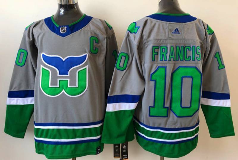 Hartford Whalers #10 Ron Francis 10 Gray New