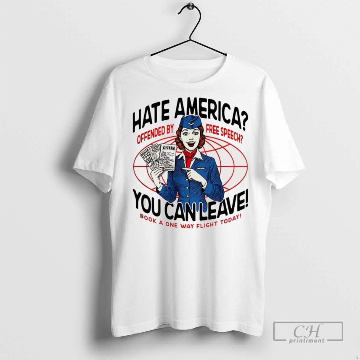 Hate America Offended By Free Speech You Can Leave T Shirts