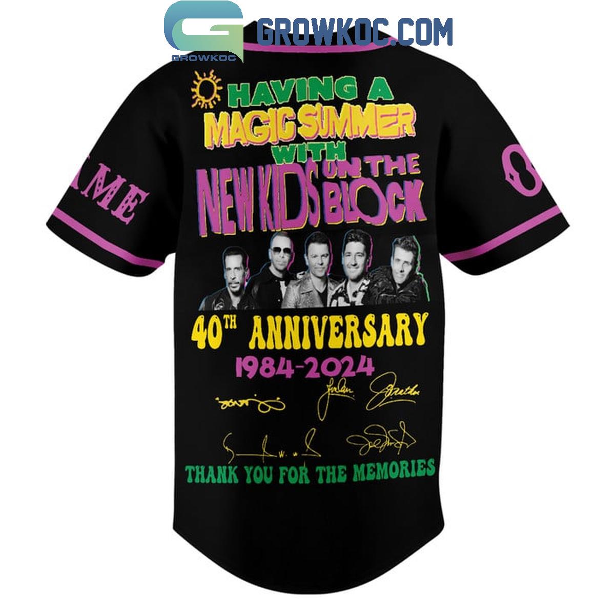 Having A Magic Summer Tour 2024 With NKOTB Personalized Baseball Jersey