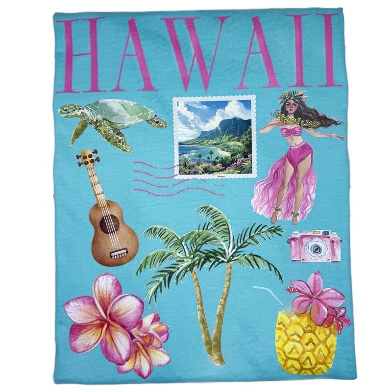 Hawaii Graphic Tee Oversized Hoodie, Sweatshirt | WearSparks.com