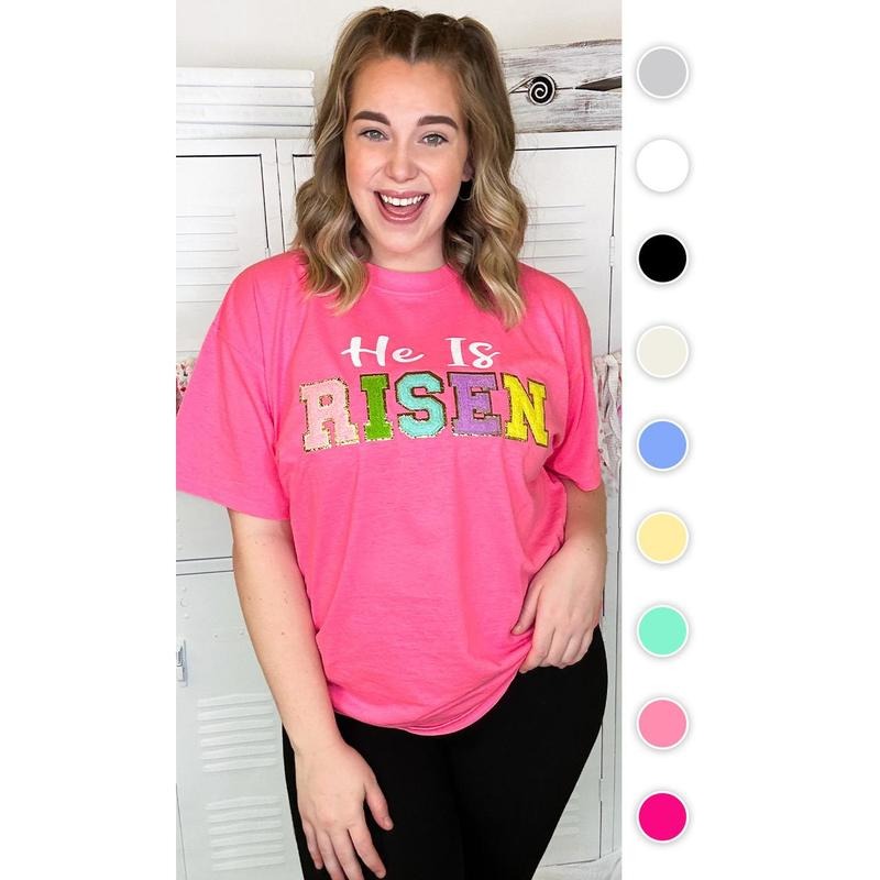 He is Risen Ideal Chenille T-Shirt Hoodie, Sweatshirt | WearSparks.com