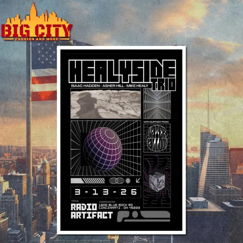 Healyside Trio Mar 13 2026 Radio Artifact Cincinnati OH Poster shirt