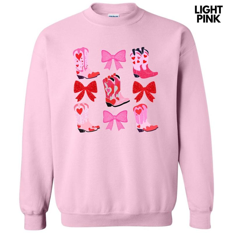 Heart Boot Bow Collage Sweatshirt 'NLB' T-Shirts, Hoodie | WearSparks.com