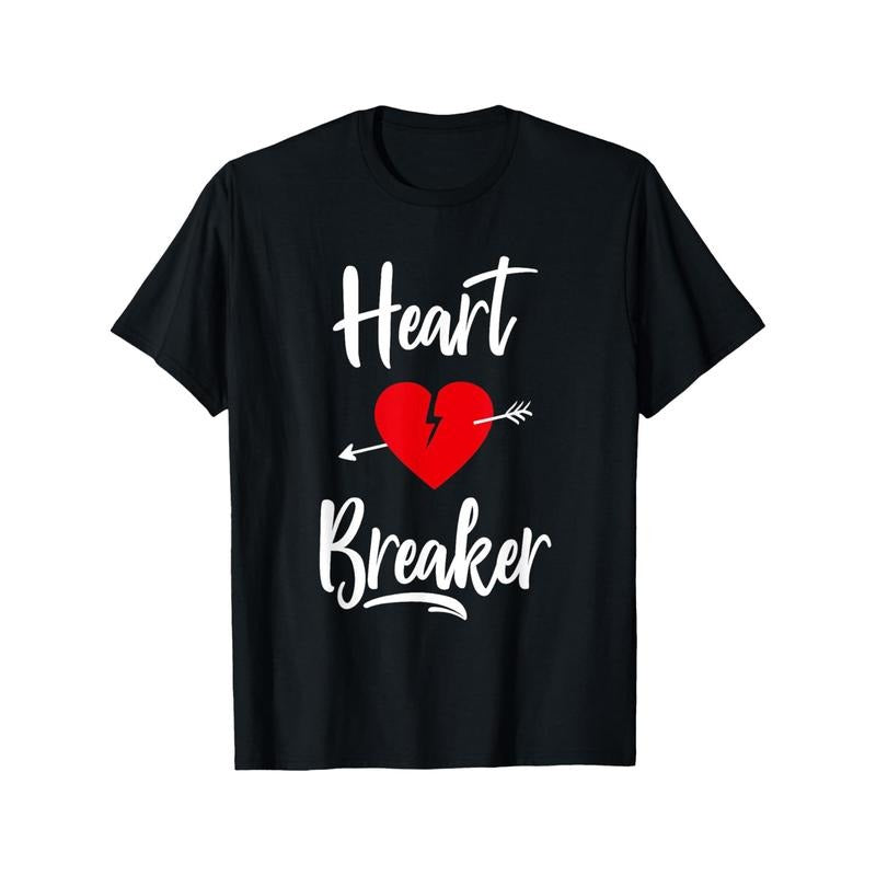 Heart Breaker" Funny Valentine's Day T-Shirt for Men