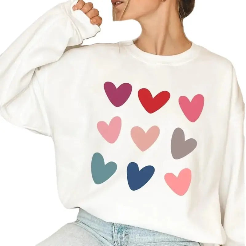 Hearts Valentine Sweatshirt T-Shirts, Hoodie | WearSparks.com