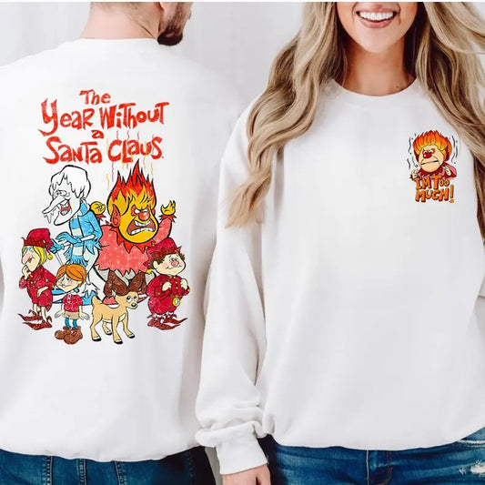 Heat And Snow Misers Couple Sweatshirt, Miser Brothers Christmas Tshirt, Heat Miser Snow Miser Family Matching Hoodie,...