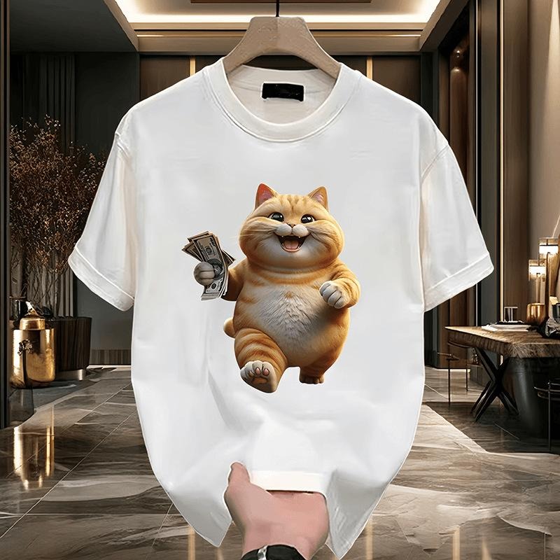 Heavyweight pure cotton short sleeve t-shirt Unisex Summer loose fit versatile couple topstyle{n002}3 Hoodie, Sweatshirt