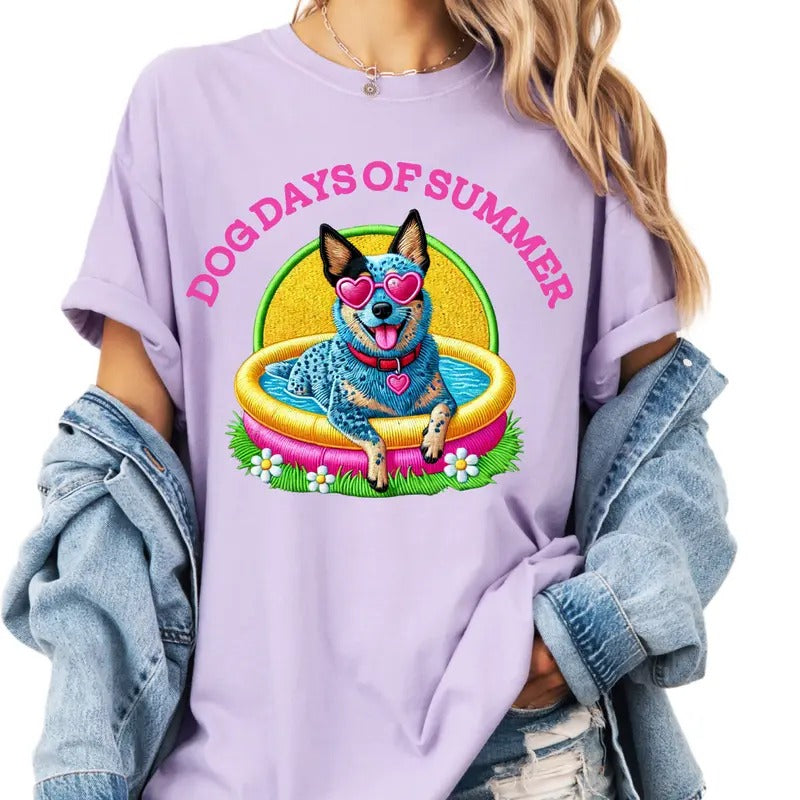 Heeler Dog Days of Summer Shirt ~ Unisex Apparel Relaxed Fit Printed In The USA Clothing Womenswear Casual Comfort Cotton...
