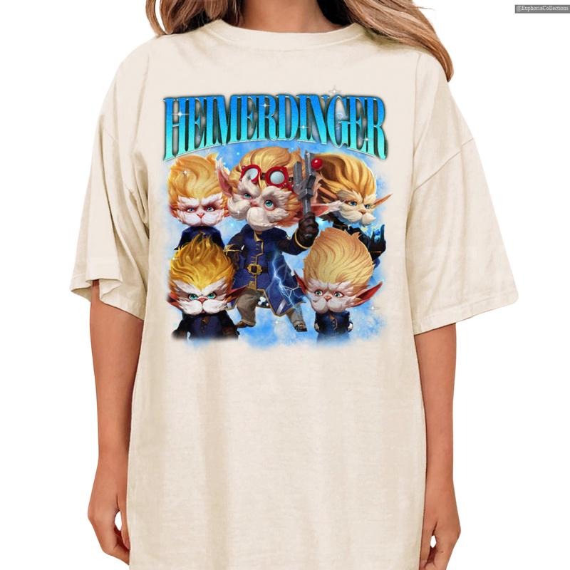 Heimerdinger Arcane Bootleg Shirt, Streetwear League of Legends Tee, Arcane Shirt , Global Trending Outfits Hoodie,...
