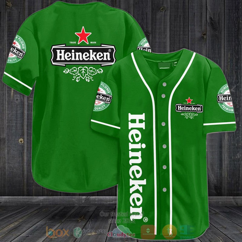 Heineken beer green Baseball shirt