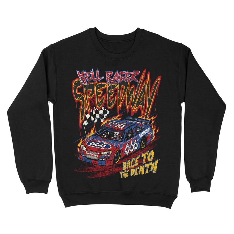 Hell Racer - Crewneck Sweatshirt Graphic T-Shirts, Hoodie | WearSparks.com