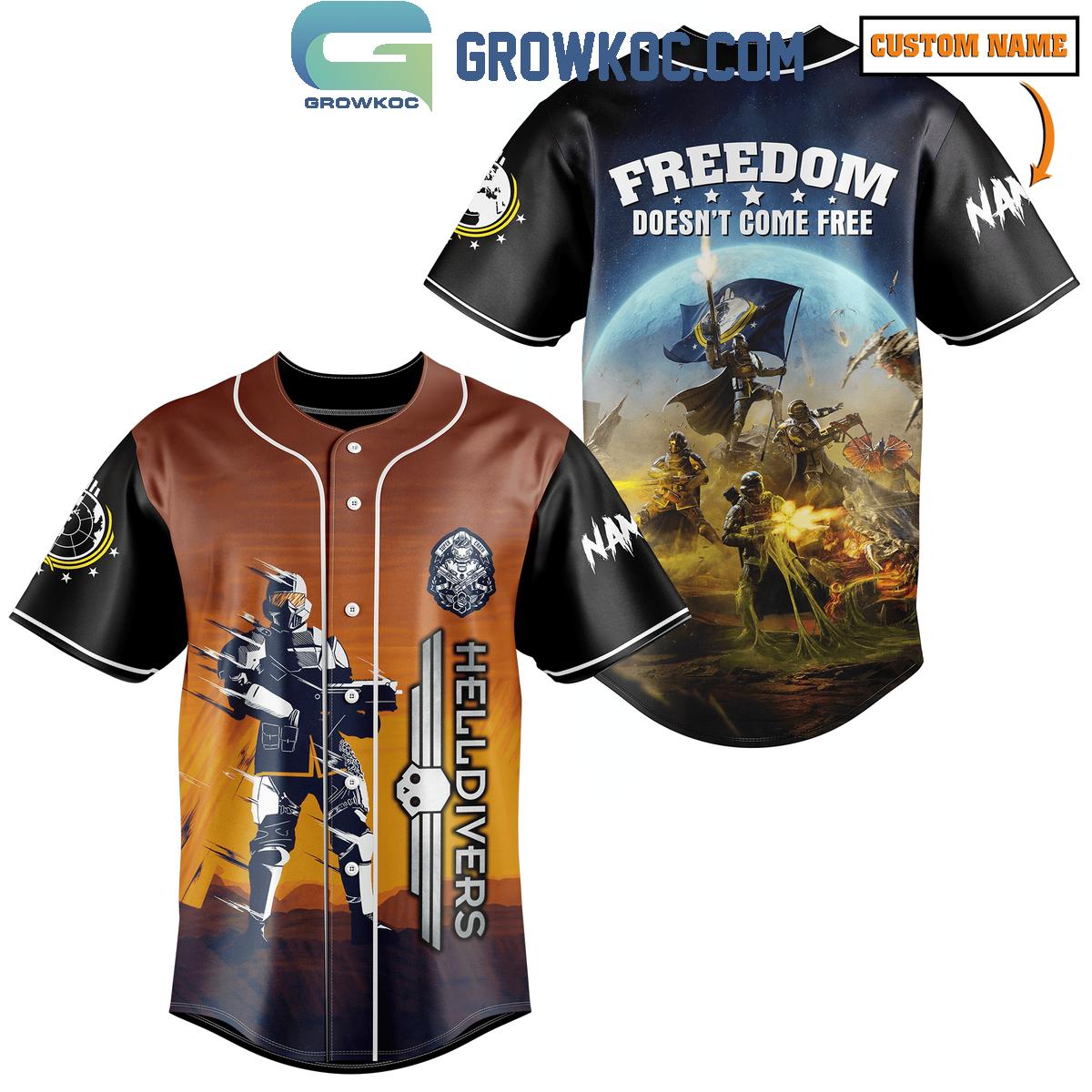 Helldivers Freedom Doesn’t Come Free Personalized Baseball Jersey