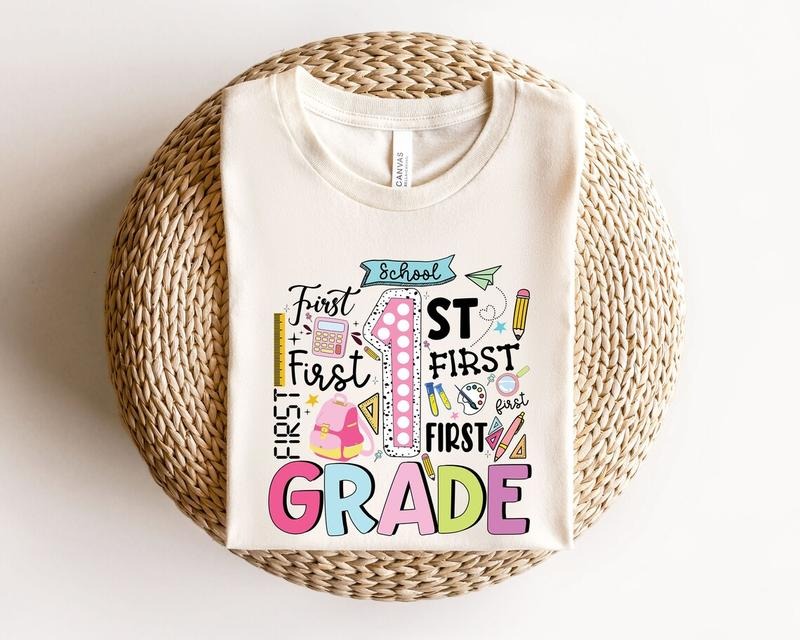 Hello First Grade Shirt, Back To School Shirt, Hello First Grade Rainbow Shirt, First Grade Shirt Hoodie, Sweatshirt