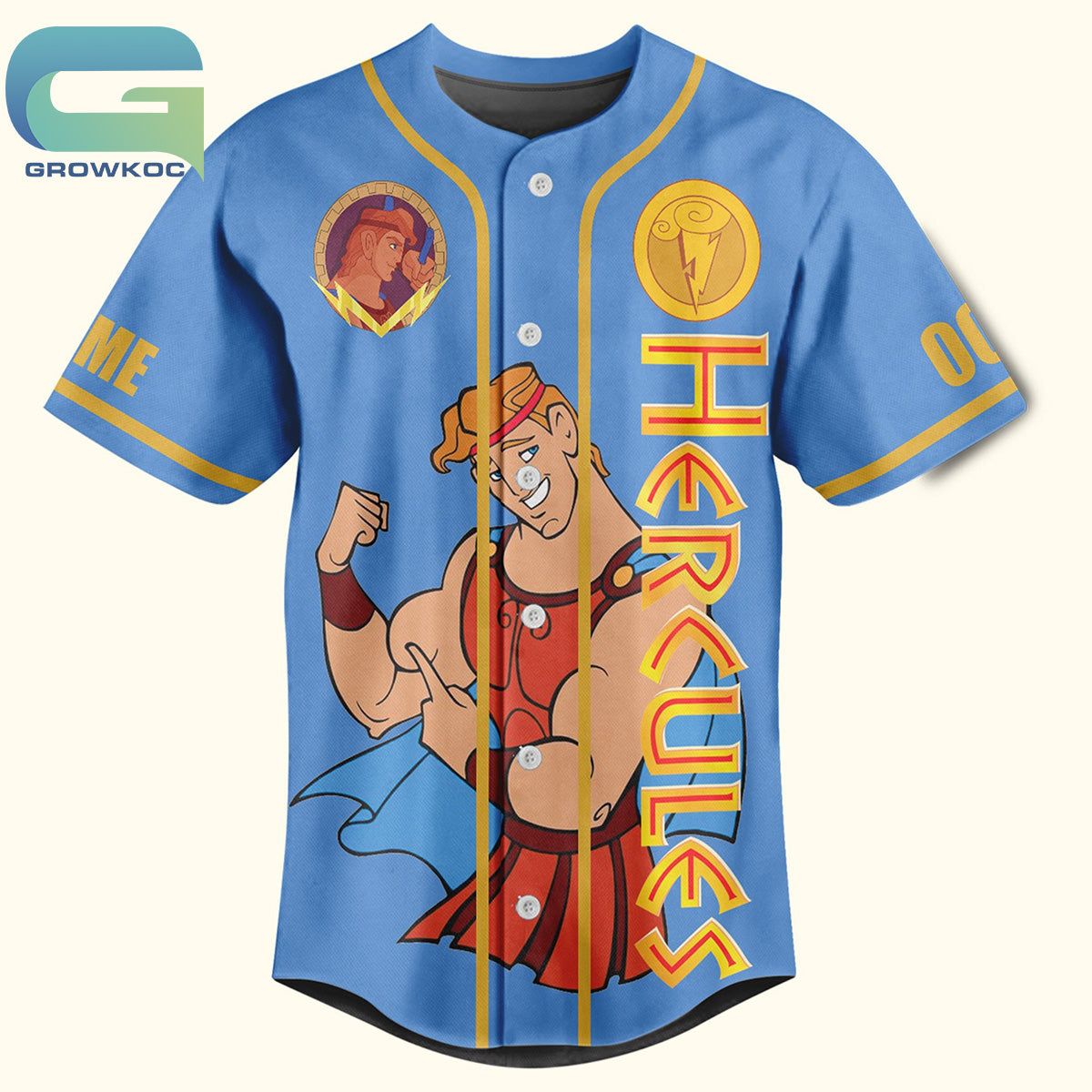 Hercules A True Hero Is Measured By The Strength Of His Heart Personalized Baseball Jersey
