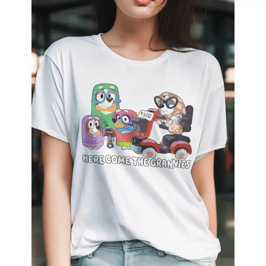 Here Come The Grannies T-Shirt Mothers Day Bluey Shirt graphic shirt, shirt style, funny teeshirt, summer tshirts, cool...
