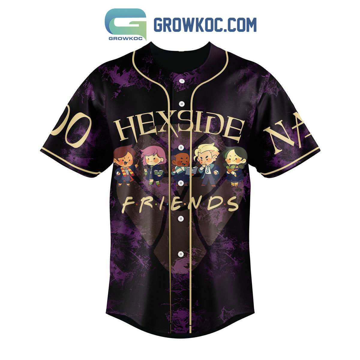 Hexside Friends The Owl House Personalized Baseball Jersey