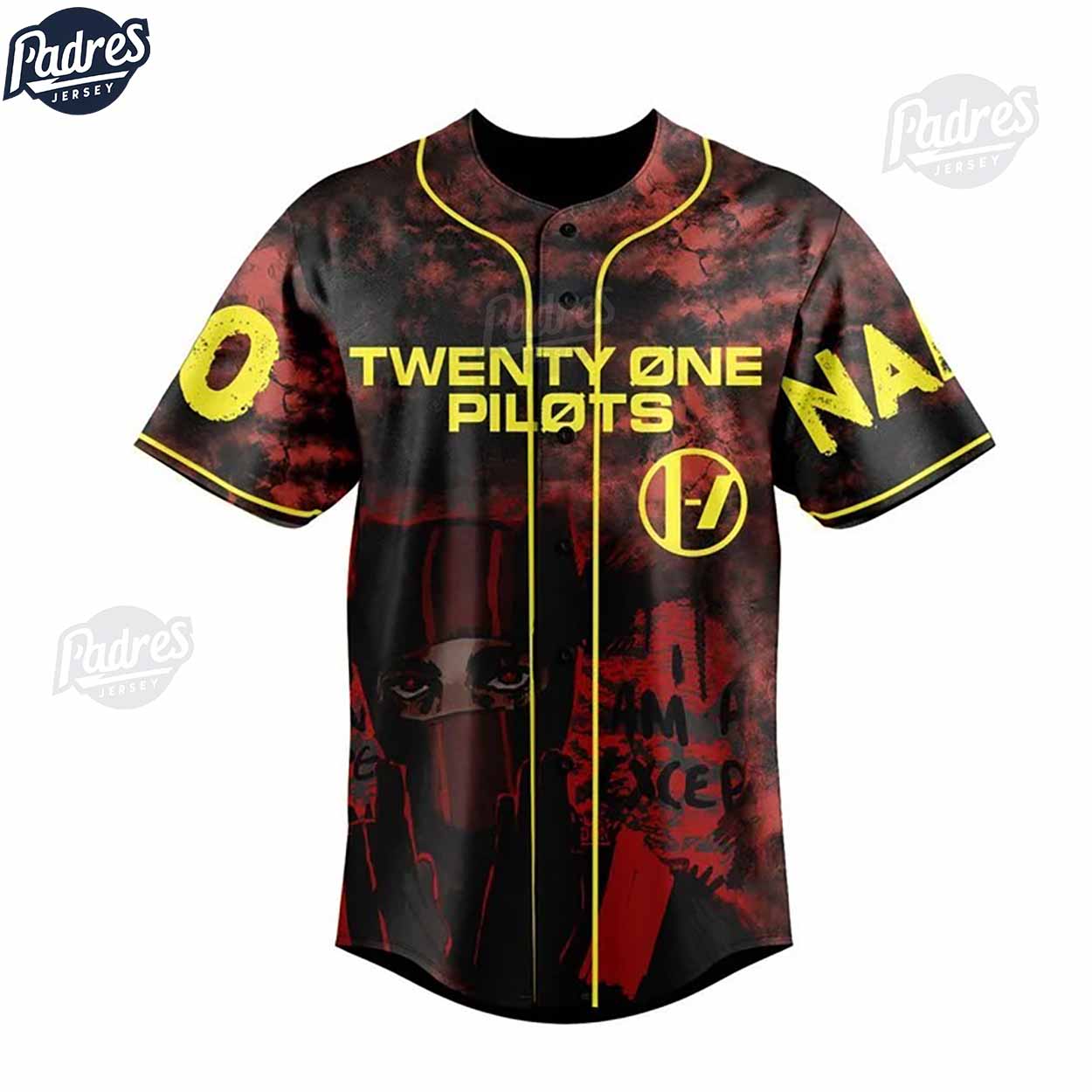 Hey Kid Get Out Of The Road Twenty One Pilots Custom Baseball Jersey - Padres Jersey Oasis: Elevate Your... (Image 2)