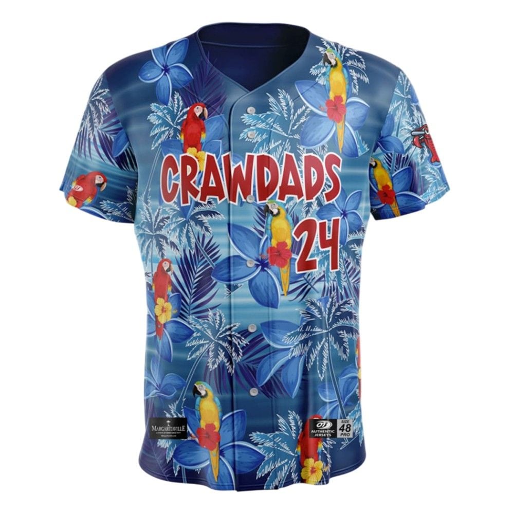 Hickory Crawdads Margaritaville Night Jersey Giveaway 2025 - Grishko.com T-Shirts, Hoodie, Sweatshirt (Image 2)