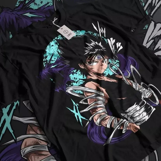Hiei Yu Yu Hakusho T-shirt Kuwabara Kurama Yusuke Hiel Anime Manga Black Shirt Hoodie, Sweatshirt | WearSparks.com