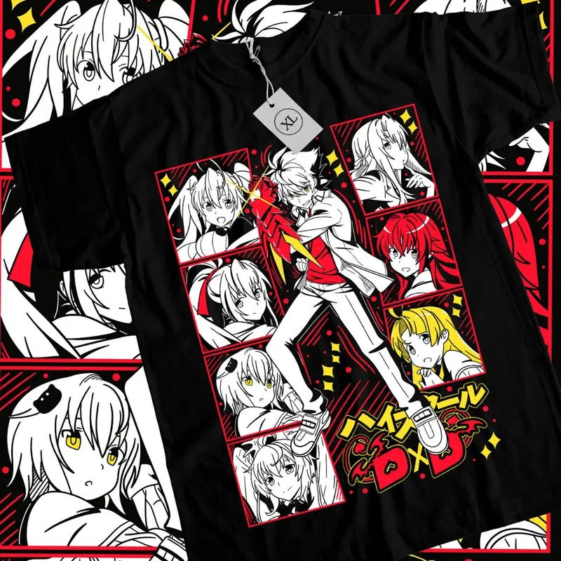 High School DxD Anime T-Shirt & Sweatshirt, Issei Hyoudou Rias Akeno Girl Graphic Tee, Anime Manga Lover Gifts Ball...