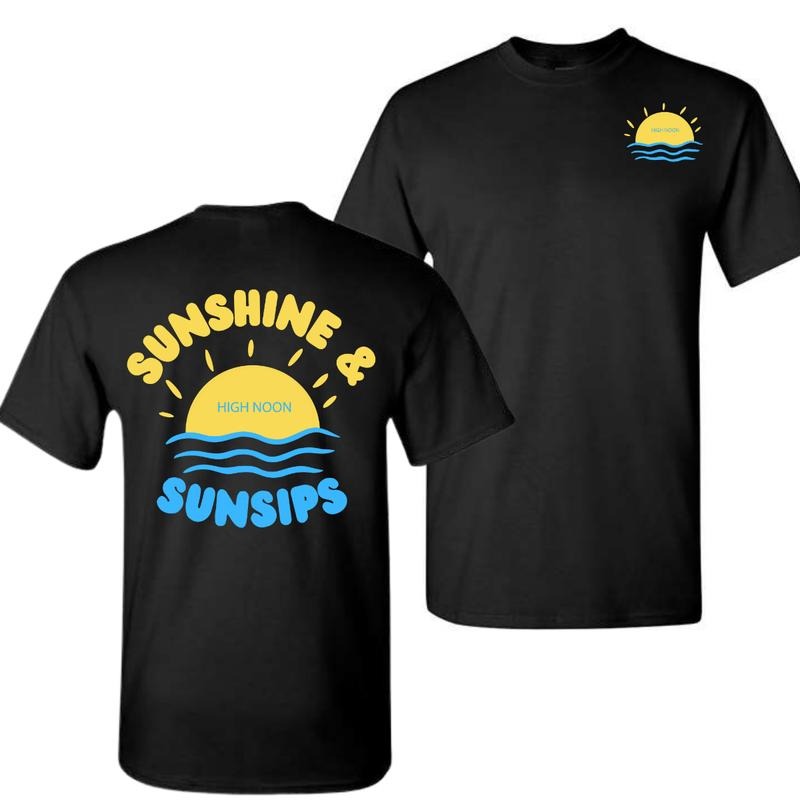 High noon Crewneck Shirt, Sunshine And Sunsips, Nooners Pullover Hoodie, Sweatshirt | WearSparks.com