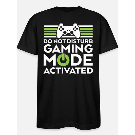 High quality materials High quality Men's crewneck T-shirt, Geek and Gamer game mode activated Funny men's short sleeve...