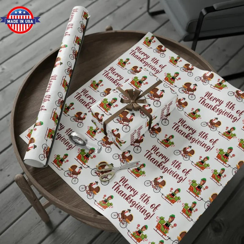 Hilarious Biden Confused Christmas Wrapping Paper for Gifts Biden Merry 4th of Thanksgiving Pro Trump Let's Go Brandon...