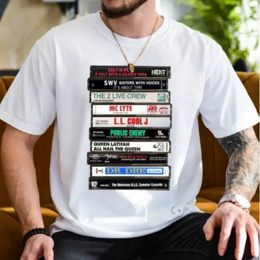 Hip Hop Cassettes Tape T Shirt, Hip Hop Shirt, Unisex Tee, Graphic, Classic Hip Hop Music, Unisex Short Sleeve Tee...