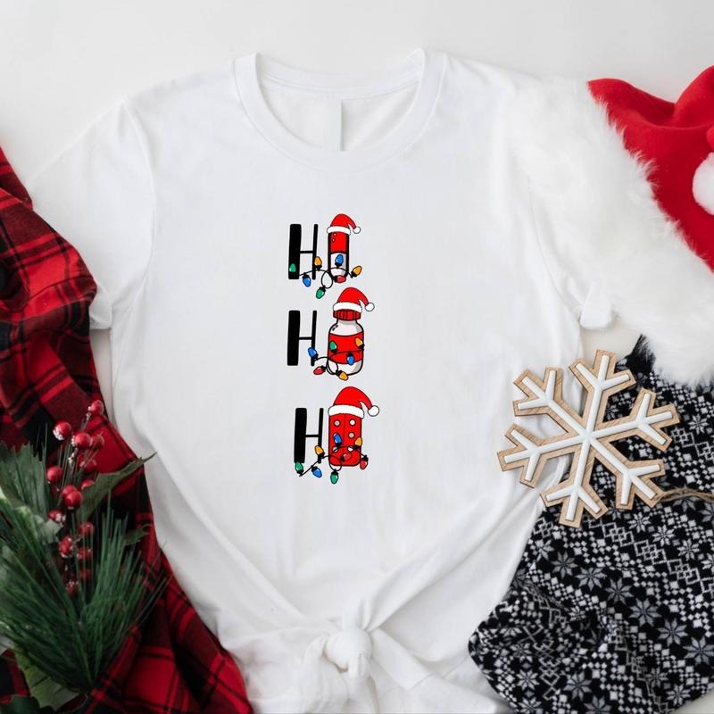Ho Ho Ho pharmacy Christmas Shirt, Christmas Gift T-Shirt For Pharmacy, Funny Pharmacist X-mas Party Tee, Merry Christmas...