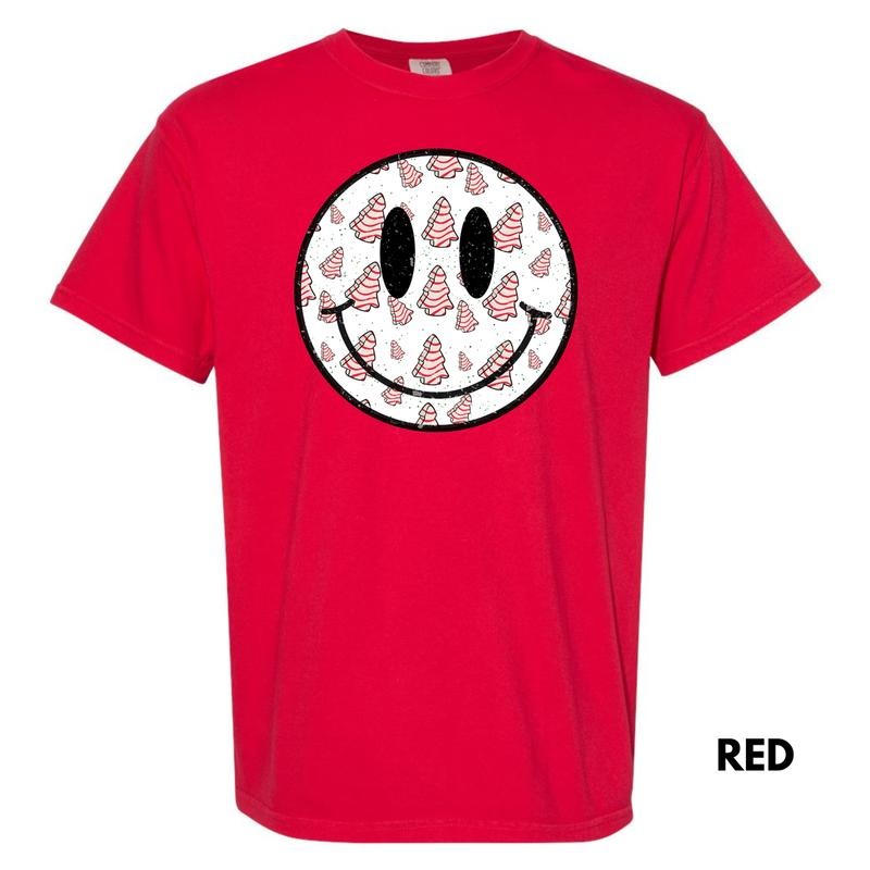 Holiday Cake Happy Face Comfort Colors T-Shirt 'NLB' Hoodie, Sweatshirt | WearSparks.com