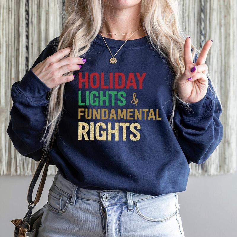 Holiday Reproductive Rights Sweatshirt Feminist Sweatshirt Pro Choice Sweater Feminism Gift Women's Rights Design Holiday...