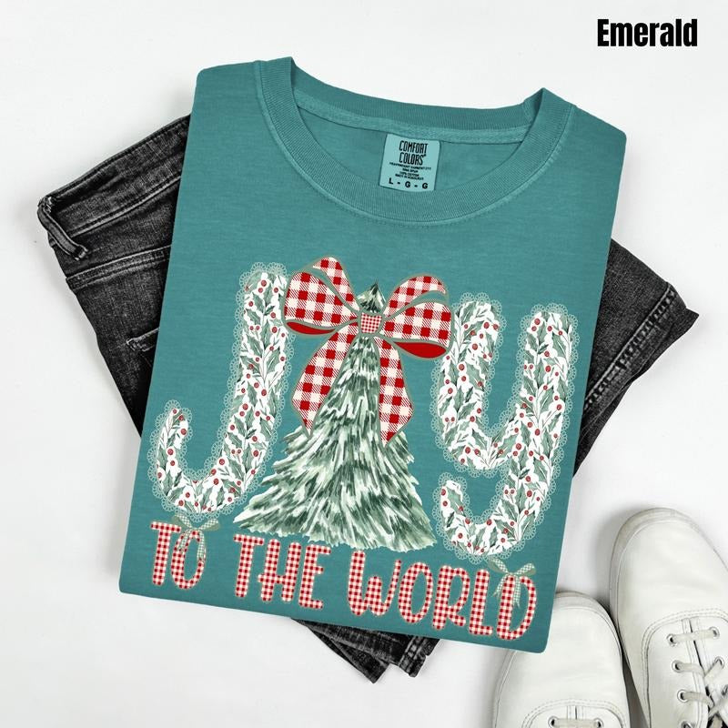 Holly Berry Joy Comfort Colors T-Shirt 'NLB' Hoodie, Sweatshirt | WearSparks.com