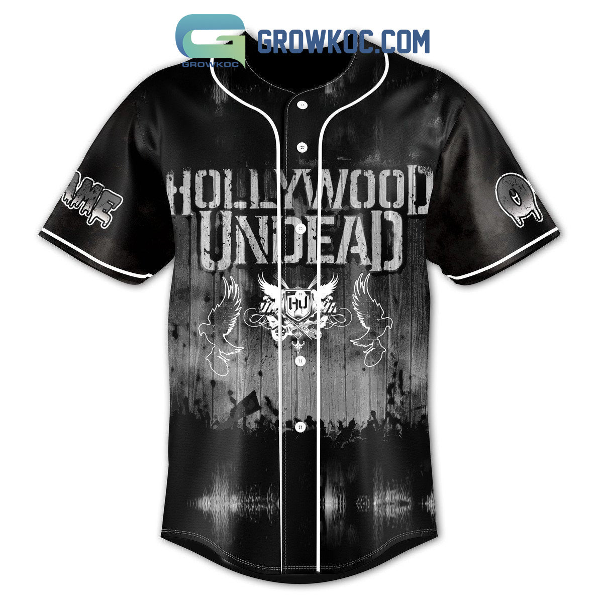 Hollywood Undead Hold On Holy Ghost Go On Personalized Baseball Jersey