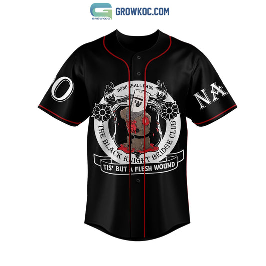 Holy Grail The Black Knight Bridge Club Personalized Baseball Jersey