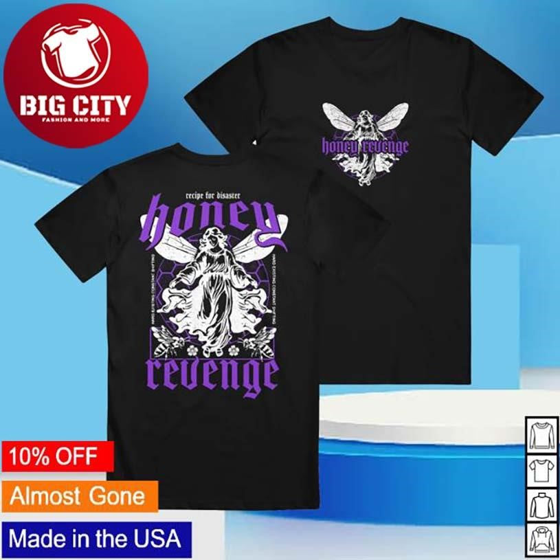 Honey Revenge Angel Black Two Sided Shirt