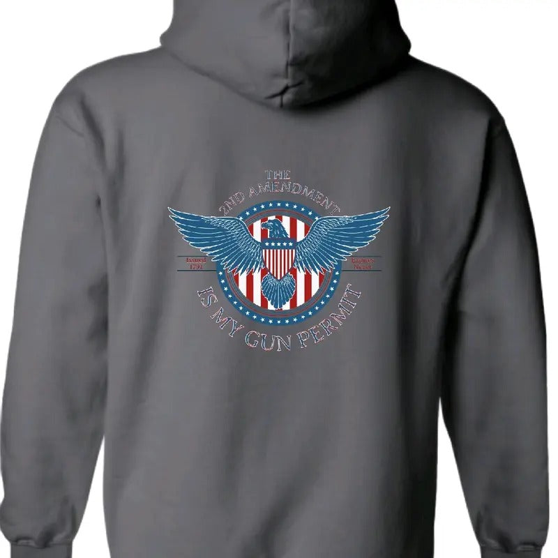 Hoodie 2nd Amendment is my gun permit. menswear, Long Sleeve unisex hoodie Stylish Sweaters hoodie man shirt Sweatshirt