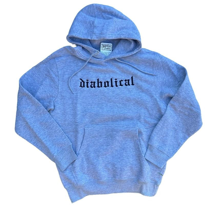 Hoodie Diabolical  - Unisex Long Sleeve Pullover with Machine Washable Care Instructions Sweatshirts T-Shirts