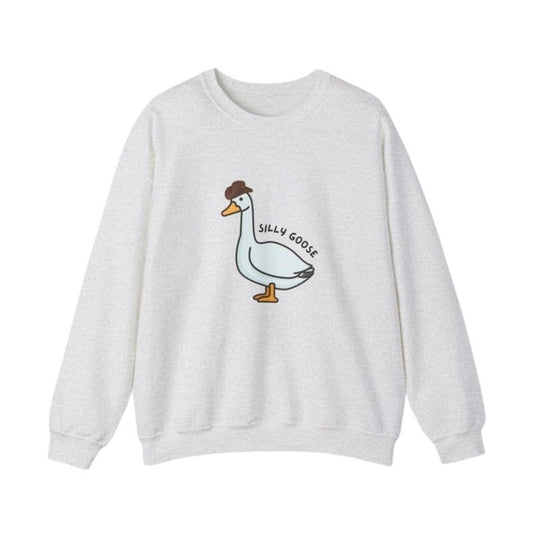 Silly Goose T-shirt / Crewneck Sweatshirt / Hoodie, Unisex Meme Goose University Sweater with Date, Funny Sweatshirt,...