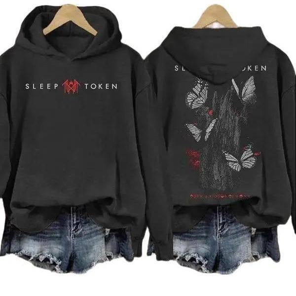 Sleep Token Rock Band Inspired Butterfly Print T-shirt/Sweatshirt/Hoodie | WearSparks.com