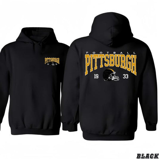 Pittsburgh Football 1933 Helmet Design Classic T-Shirt/Hoodie,Vintage Sport for Men and Women, Unisex Vintage Crewneck Tee