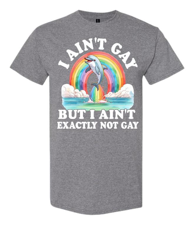 I Ain't Gay, but I Aint Exactly not Gay Comfy and Quality Shirt/Hoodie! Sweatshirt | WearSparks.com