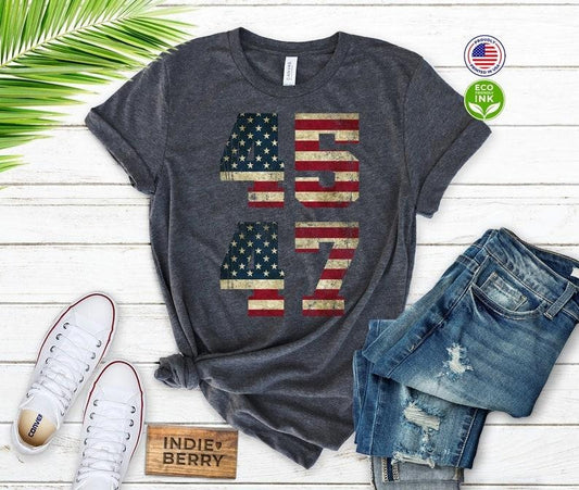 45 47 Shirt, Save America, Trump 2024, Conservative Gift, Patriot, Funny, I'll Be Back Shirt / T-shirt / Sweatshirt /...