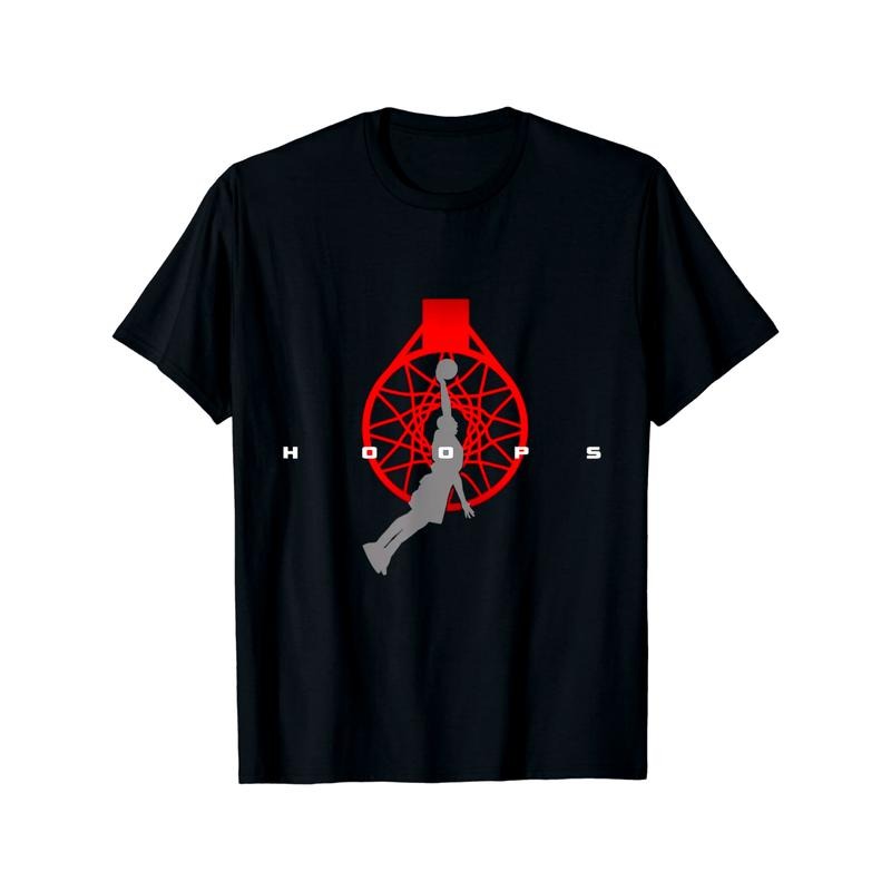 Hoops Basketball Apparel - Basketball T-Shirt made in usa Hoodie, Sweatshirt | WearSparks.com