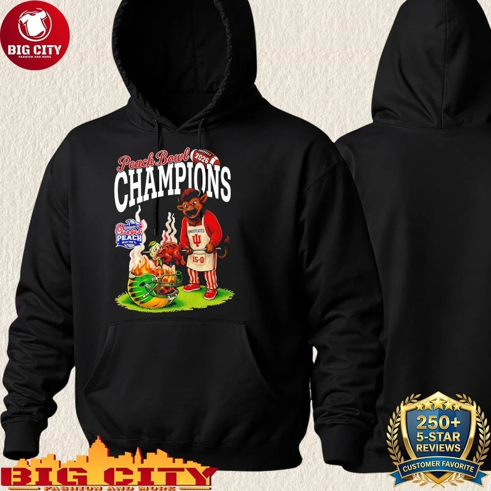 Hoosiers 2026 CFP Peach Bowl Champions Cook Shirt