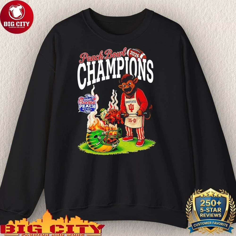 Hoosiers 2026 CFP Peach Bowl Champions Cook Shirt